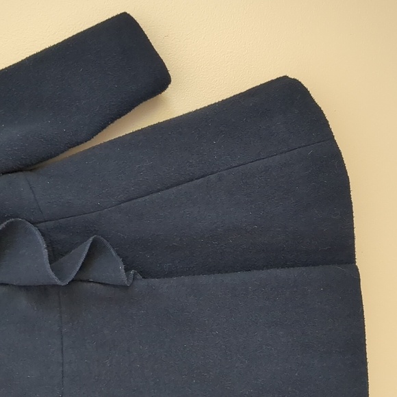 3T Rothschild Coat Ruffle Snap Front Solid Color Girl's Coat Black - Picture 7 of 14